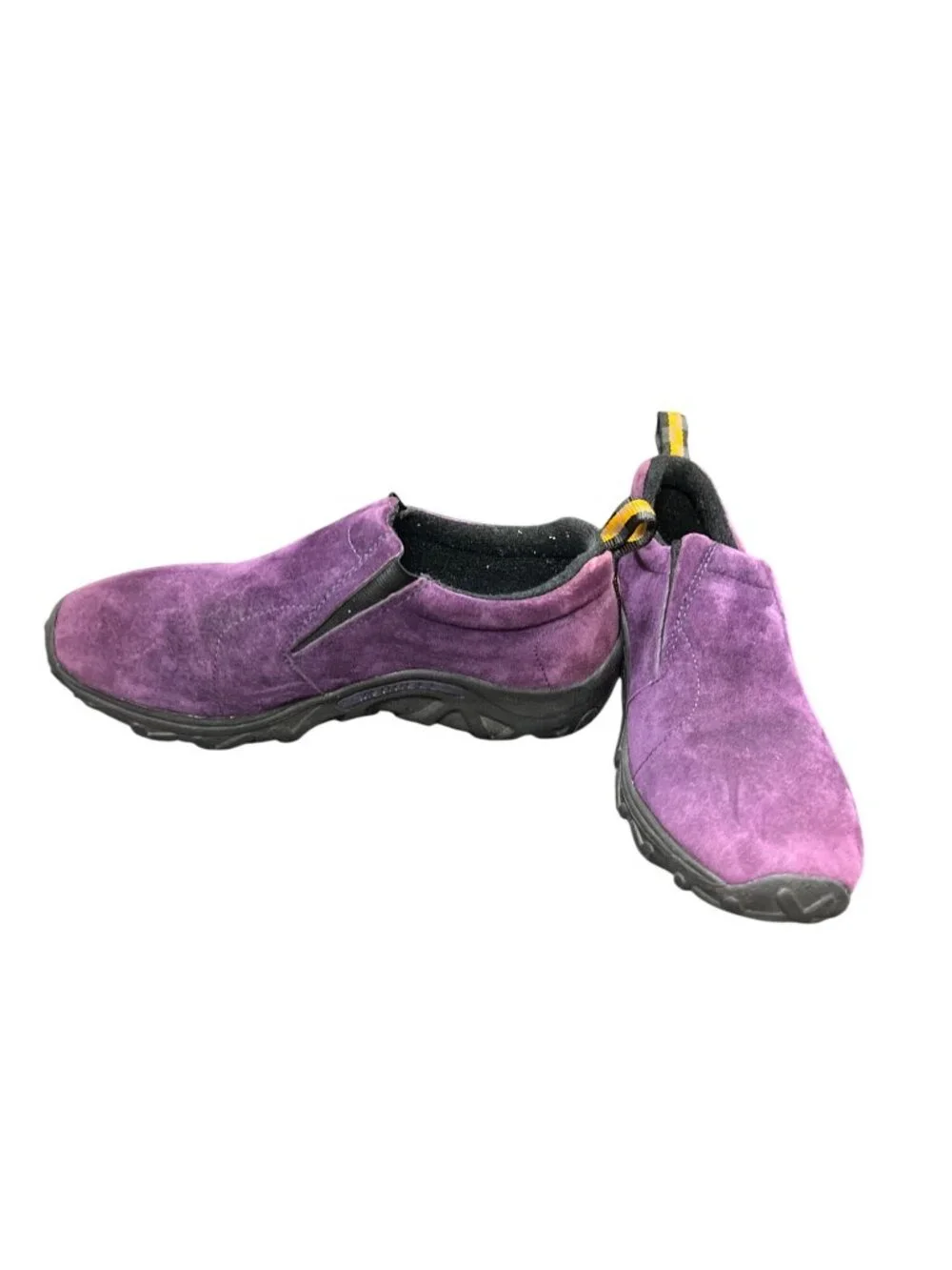 Merrell kids suede purple moc slip on casual hiking shoes sz 5 SKU 10-795